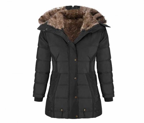 Women's Winter Jacket Womens Winter Lapel Button Long Trench Coat Jacket Ladies Overcoat Outwear