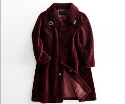 Winter Thicken Warm Jacket Female Outerwear Fashion Long Cashmere Real Fur Coat Women Elegant Wool Coats  A131