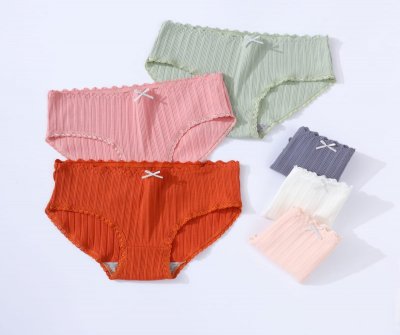 3Pcs/Set Large Size Panties Women's Low waist Underwear Breathable Underpants Cotton Briefs Solid Color New
